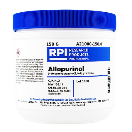 Rpi Allopurinol, 150g A21000-150.0