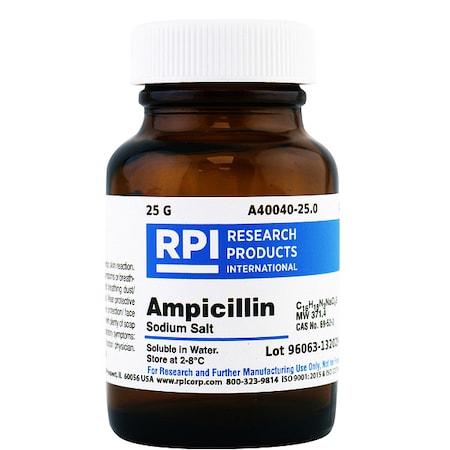 Rpi Ampicillin, Sodium Salt, 25g A40040-25.0