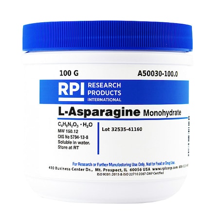 Rpi L-Asparagine Monohydrate, 100g A50030-100.0