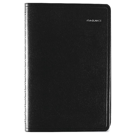 At-A-Glance DayMinder Daily Appointment Book, 8.5 x 5.5, Black Cover, 12-Month (Jan to Dec): 2025 G100-00