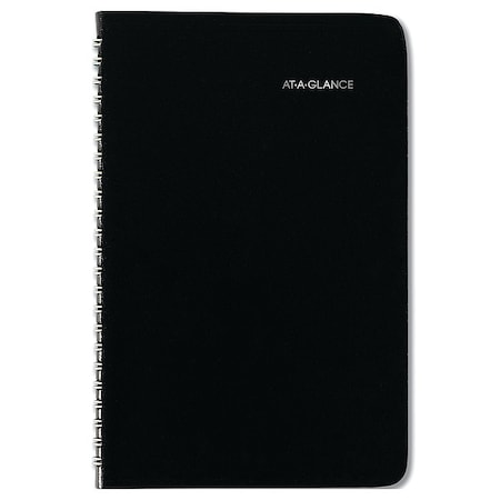 At-A-Glance DayMinder Block Format Weekly Appointment Book, 8.5 x 5.5, Black, 12-Month (Jan to Dec): 2025 G210-00