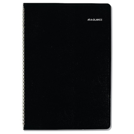 At-A-Glance DayMinder Monthly Planner, Ruled Blocks, 12 x 8, Black Cover, 14-Month: Dec 2024 to Jan 2026 G470-00