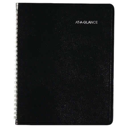 At-A-Glance DayMinder Open-Schedule Weekly Appointment Book, 8.75 x 7, Black Cover, 12-Month (Jan to Dec): 2025 G535-00