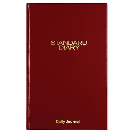 At-A-Glance Standard Diary Daily Journal, 2025 Edition, Wide/Legal Rule, Red Cover, (210) 12 x 7.75 Sheets SD377-13