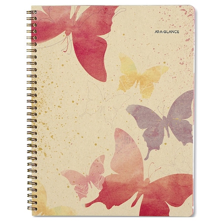 At-A-Glance Watercolors Weekly/Monthly Planner, Butterflies Artwork, 11 x 8.5, 12-Month (Jan to Dec): 2025 791-905G