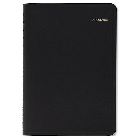 At-A-Glance Daily Appointment Book with 30-Minute Appointments, 8 x 5, Black Cover, 12-Month (Jan to Dec): 2025 70-207-05