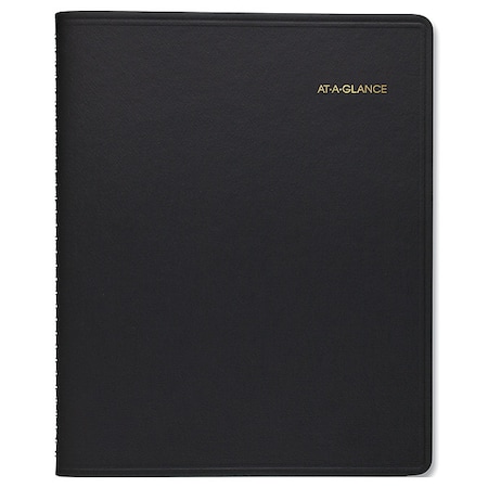 At-A-Glance Daily Appointment Book, 11 x 8.5, Black Cover, 12-Month (Jan to Dec): 2025 70-214-05