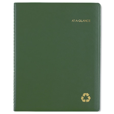 At-A-Glance Recycled Weekly Vertical-Column Format Appointment Book, 11 x 8.25, 12-Month (Jan to Dec): 2025 70950G6009