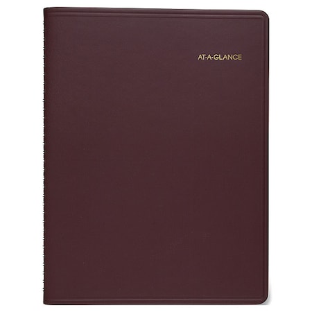 At-A-Glance Weekly Appointment Book, 11 x 8.25, Winestone Cover, 13-Month: Jan 2025 to Jan 2026 70-950-50