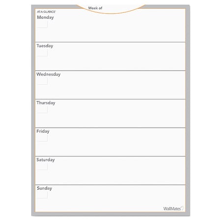 At-A-Glance Dry Erase Weekly Calendar, 18"X24", White, 18", 24", White AW503028