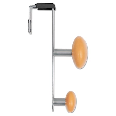 Alba Cubicle Garment Hook, Over Panel, 2 Hook ABAPM2PARTBO