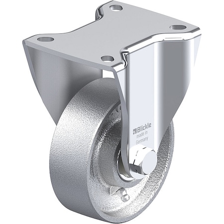 Zoro Select Heavy Duty Rigid Plate Caster BH-G 100K-1