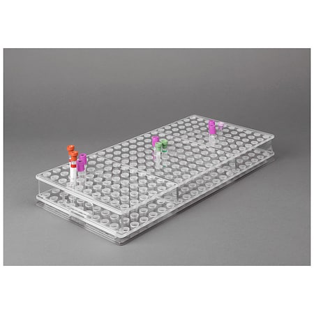 Poltex Blood Tube Carrier Rack, 2 1/2 in H, PETG BLDTUBE200