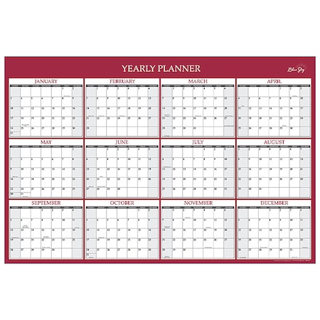 Blue Sky Wall Calendar, 36 x 24