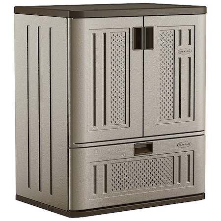 Suncast Plastic Storage Cabinet, 20"x36", Platinun BMC3601
