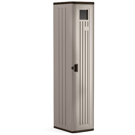 Suncast Plastic Storage Cabinet, 20"x72", Platinum BMC5800