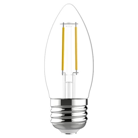 Ge Lamps LED Bulb Decorative, 3 5/6 in L, 3.5 W, PK2 LED4DFBM-C-2PK