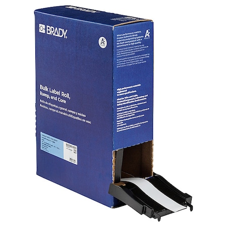 Brady ContinuousLabelStock, White, Matte, 1inW BM7C-1000-509-WT