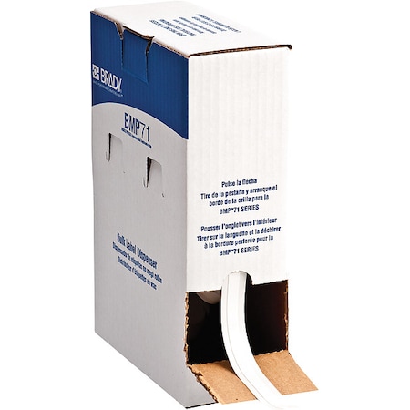 Brady ContinuousLabelStock, White, Semi-Gloss BMC-375-498