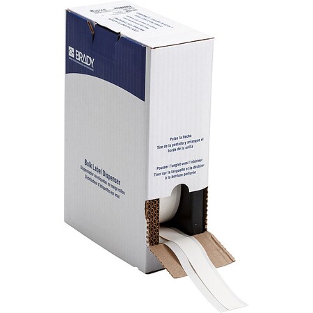 Brady Sleeve Label, White, Polyolefin BM7C-500-342