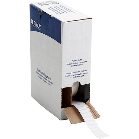 Brady Pre-Cut Label Stock Roll, White, Gloss BM-16-423