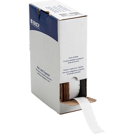 Brady Wraparound Label, White, Vinyl, 1/2 in W BM-17-427