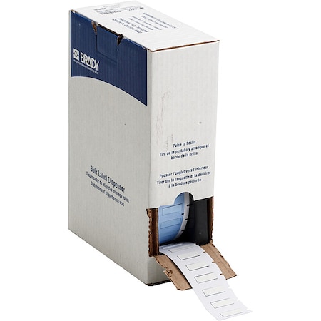 Brady SleeveLabel, White, Polyolefin, 1/2inW BM-187-1-342-2