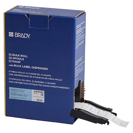 Brady Sleeve Label, White, Polyolefin, 1 in W BM-250-1-312