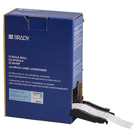 Brady Sleeve Label, White, Polyolefin, 1 in W BM-375-1-312