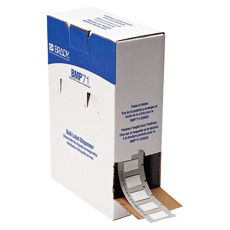 Brady Sleeve Label, White, Polyolefin, 1 in W BM-375-1-342