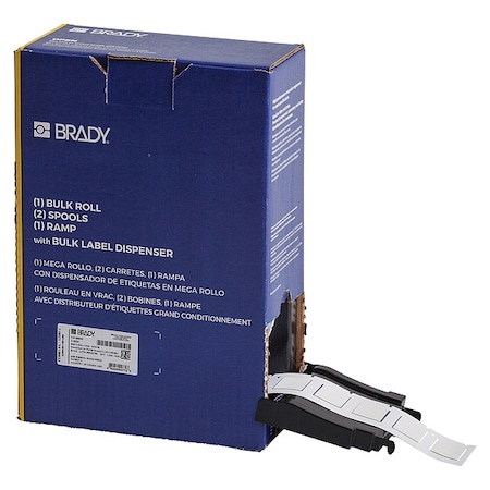 Brady Sleeve Label, White, Polyolefin, 1 in W BM-500-1-312