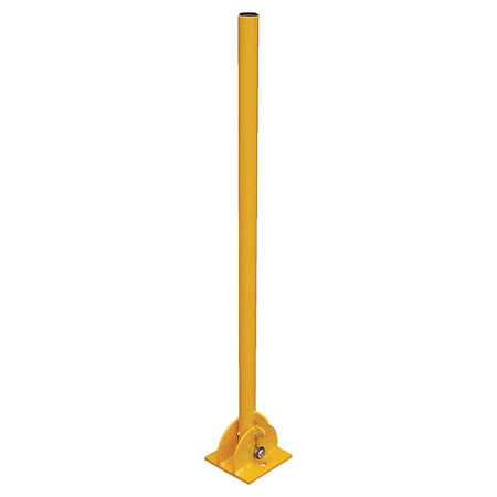 Zoro Select Flexible Bollard, Fold Down, 1-3/4", Yellow BOL-FD-36-Y
