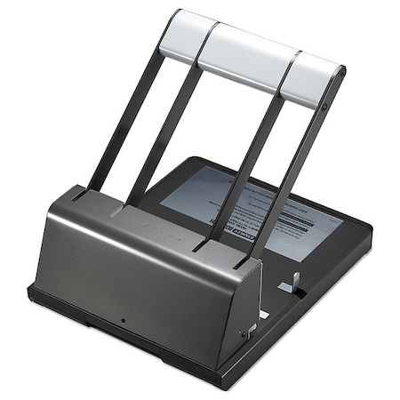 Bostitch ThreeHole Paper Punch, 160 Sheet, Blk/Slvr BOS03200