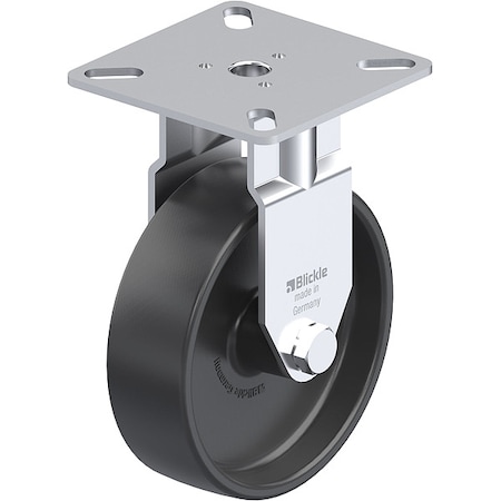 Zoro Select Plate Caster, Rigid, 3 15/16"H BPA-POA 75G