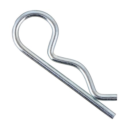 Zoro Select Bridge Cotter Pin, 1/8 in Dia, 2-1/2 in L, Spring Wire, 100 PK WWG-BP227