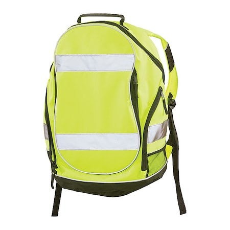 Deltaplus Backpack, Hi-Viz, Lime, 12.5"Lx8"Wx19"H WEL29003HLCK
