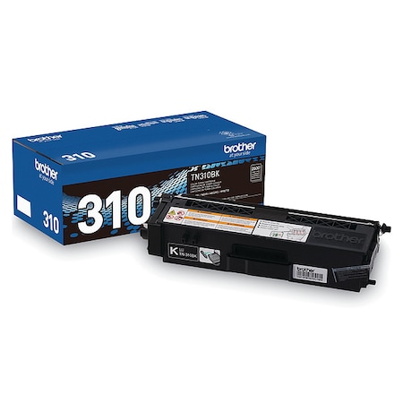 Brother Toner Cartridge, Standard Yield, Black TN310BK