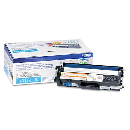 Brother Toner Cartridge, High Yield, Cyan TN315C