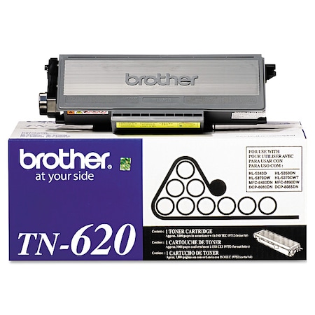 Brother Toner Cartridge, 3000 Page-Yield, Black TN620