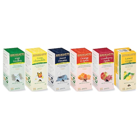 Bigelow Tea Bag, Tea Bag, Non-Caffeinated, Tea Bags, 6 PK RCB17578