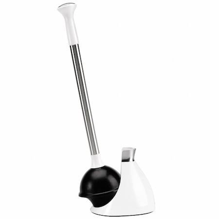Simplehuman Plunger & Caddy, 17 1/2 in Hand L, Flange BT1085