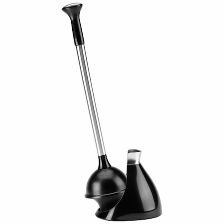 Simplehuman Plunger & Caddy, 17 1/2 in Hand L, Flange BT1086