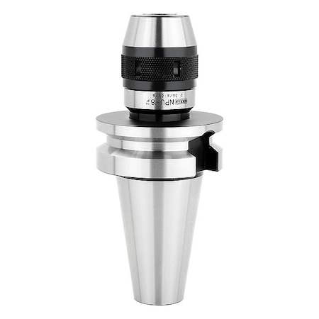 Lyndex-Nikken Keyless Drill Chuck 0.312" Cap., BT40 Mounting Size, Steel BT40-NPU8-70