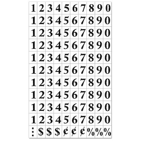 Mastervision Number Label, Vinyl KT2020
