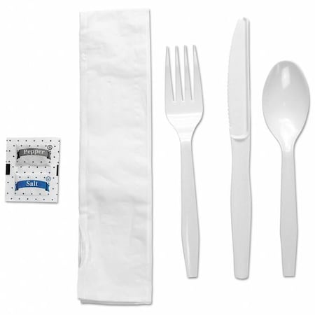 Zoro Select Disp Cutlery Set, White, Med, PK250 BWKFKTNSMWPSWH