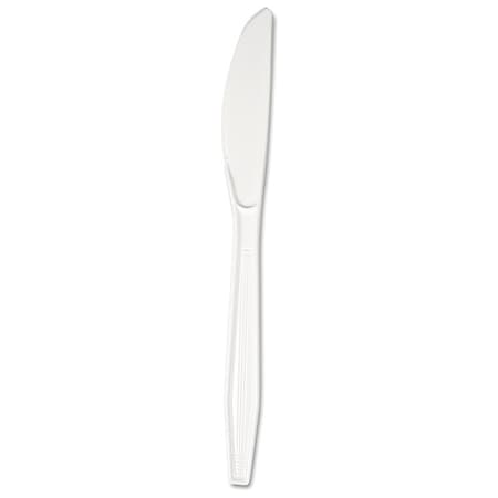Zoro Select Disposable Knife, White, Heavy, PK1000 V01838