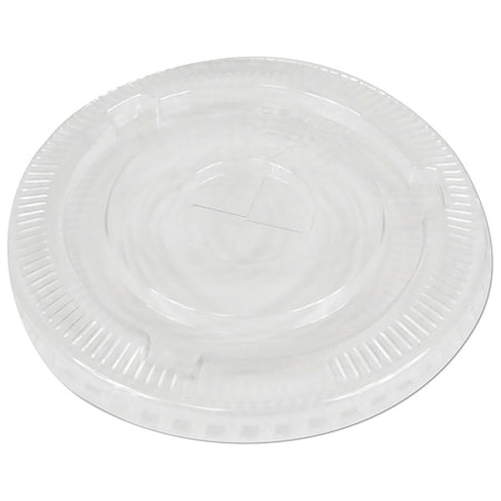 Zoro Select PET Cold Cup Lids, Fits 14 oz to 24 oz Plastic Cups, Clear, PK1000 BWKPETSTRAW