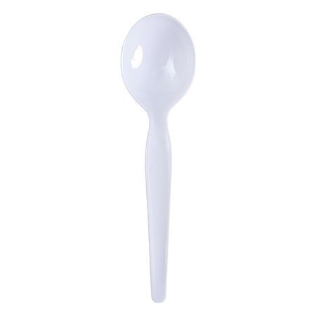 Zoro Select Disposable Soup Spoon, WH, Heavy, PK1000 V01849