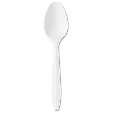Zoro Select Disposable Spoon, White, Med, PK1000 V01788