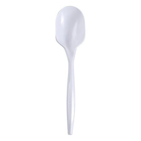 Zoro Select Soup Spoon, White, Med, PK1000 V01799